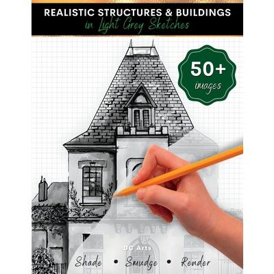 Realistic Structures & Buildings in Light Grey Sketches
