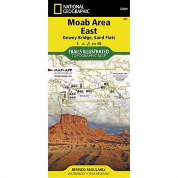 Moab Area East: Dewey Bridge, Sand Flats Map