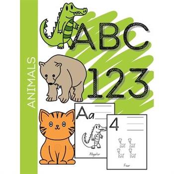Animal ABC-123 Learning Coloring Book