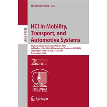 Hci in Mobility, Transport, and Automotive Systems