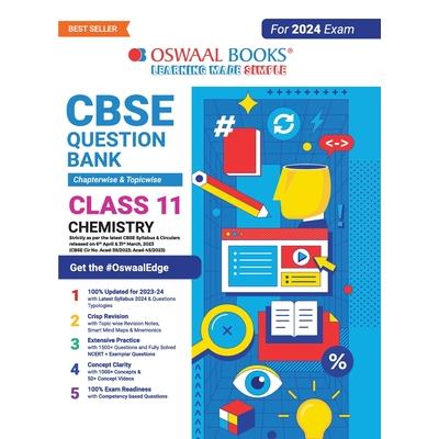 Oswaal CBSE Class 11 Chemistry Question Bank (2024 Exam)