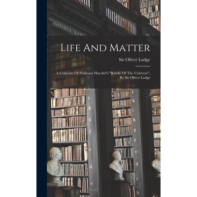 Life And Matter