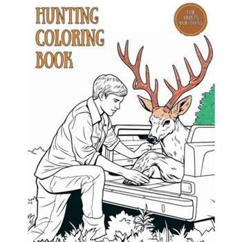 Hunting Coloring Book for Adults and Teens
