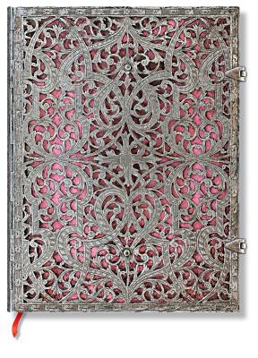 Blush Pink Hardcover Journals Ultra 240 Pg Lined Silver Filigree Collection