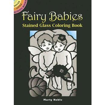 Fairy Babies Stained Glass Coloring Book