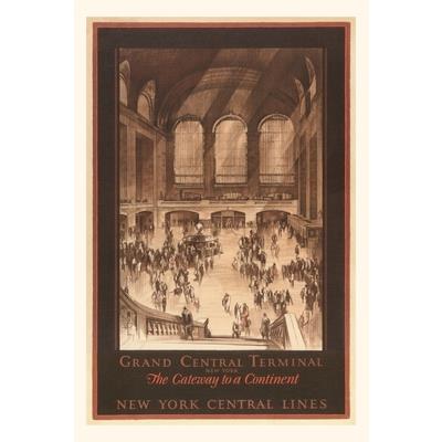 Vintage Journal Poster, Grand Central Station