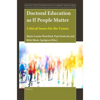 Doctoral Education as If People Matter