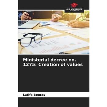 Ministerial decree no. 1275