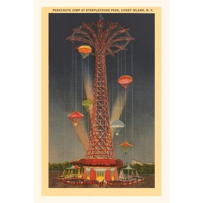 Vintage Journal Parachute Jump Ride, Coney Island, New York City