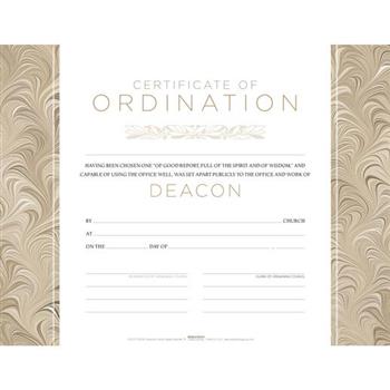 Deacon Ordination Flat Certificate (Pkg 6)