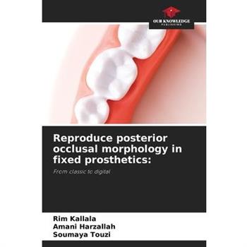 Reproduce posterior occlusal morphology in fixed prosthetics