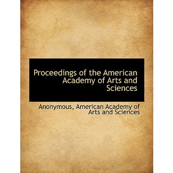 Proceedings of the American Academy of Arts and Sciences