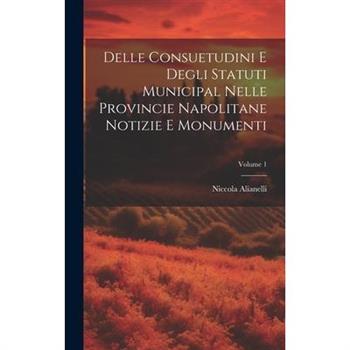 Delle Consuetudini e Degli Statuti Municipal Nelle Provincie Napolitane Notizie e Monumenti; Volume 1