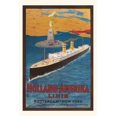 Vintage Journal Oceanliner, Statue of Liberty, New York City