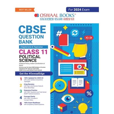 Oswaal CBSE Class 11 Political Science Question Bank (2024 Exam)