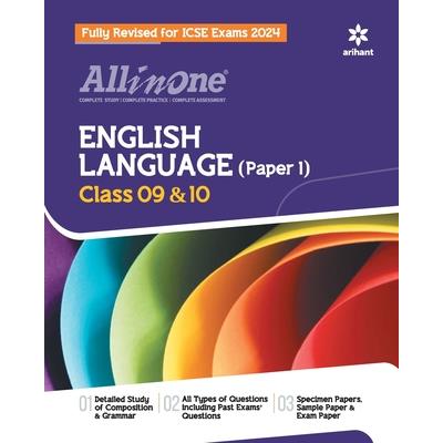 All In One Class 9th and 10th English Language(Paper 1) for ICSE Exam 2024