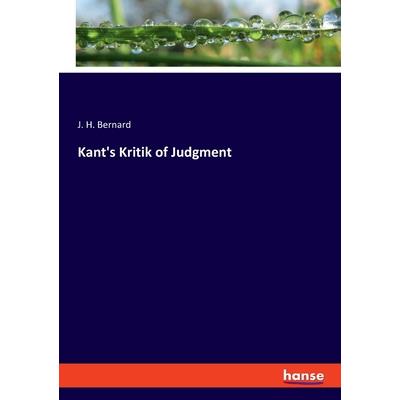 Kant's Kritik of Judgment