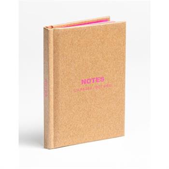 Teneues - Mini Notebook: Kraft and Neon Pink, Hardcover, 120 Dot-Grid Pages with Lay Flat Binding