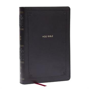 KJV Giant Print End-Of-Verse Reference Bible, Black Leathersoft, Red Letter, Comfort Print