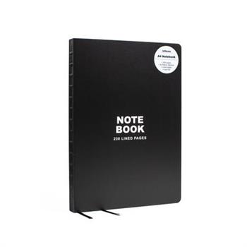 Teneues - Notebook Hardcover A4 - 230 Lined Pages with Lay Flat Binding, Classic Black: A4 Notebook