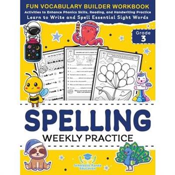 Spelling Weekly Practice for 3rd Grade