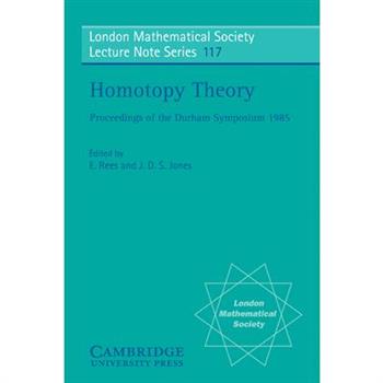 Homotopy Theory: Proceedings of the Durham Symposium 1985