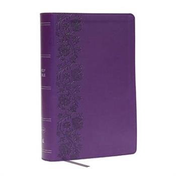 KJV Giant Print End-Of-Verse Reference Bible, Purple Leathersoft, Red Letter, Comfort Print