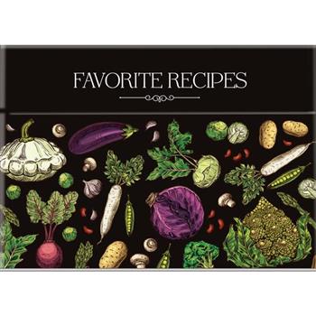 Recipe Card Collection Tin - Favorite Recipes (Vintage Vegetables) - 50 Recipe Cards with Pictures + 50 Blank Cards to Write in Your Own Recipes