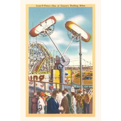 Vintage Journal Loop-O-Plane Ride, Coney Island, New York City