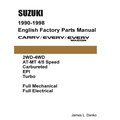 Suzuki Carry & Every 1990-1998 English Factory Parts Catalogue