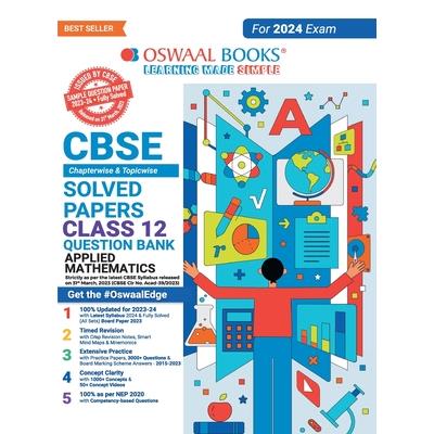 Oswaal CBSE Class 12 Applied Mathematics Question Bank 2023-24 Book