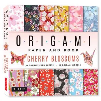 Cherry Blossoms Origami Paper and Book