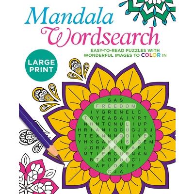 Large Print Mandala Wordsearch