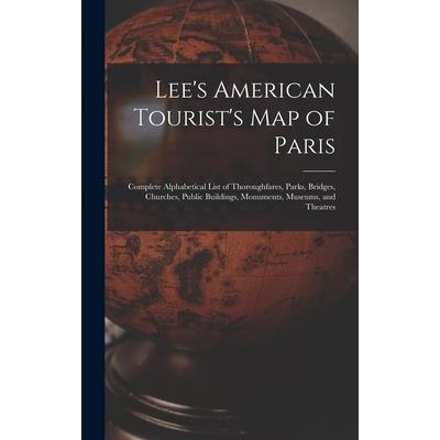 Lee's American Tourist's Map of Paris