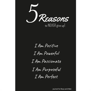 5 Reasons to NEVER give up! I Am Positive, I Am Powerful, I Am Passionate, I Am Purposeful, I Am Perfect