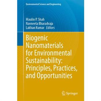 Biogenic Nanomaterials for Environmental Sustainability: Principles, Practices, and Opportunities