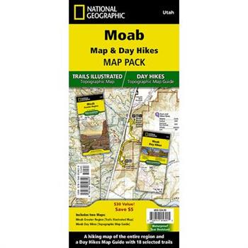 Moab Day Hikes & Moab Greater Region [Map Pack Bundle]