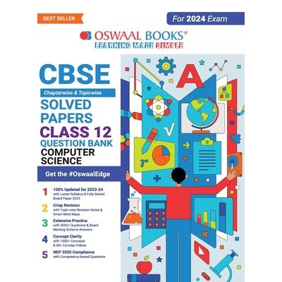 Oswaal CBSE Class 12 Computer Science Question Bank 2023-24 Book