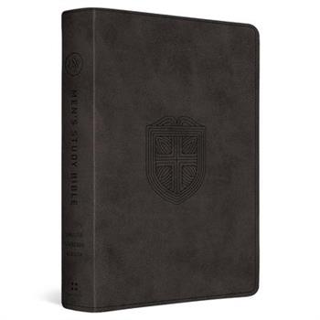 ESV Men's Study Bible (Trutone, Charcoal, Shield Design)