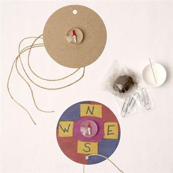 Vacation Bible School (Vbs) 2021 Discovery on Adventure Island Create-A-Compass (Pkg of 6)