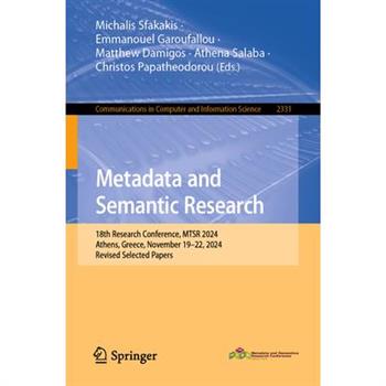 Metadata and Semantic Research