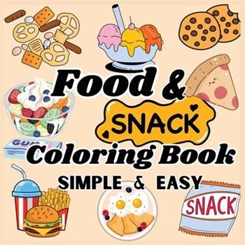 Food and Snacks Coloring Book