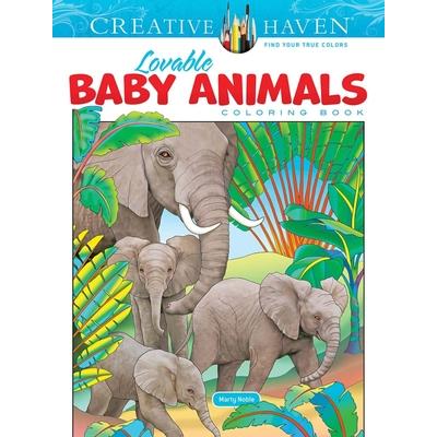Creative Haven Lovable Baby Animals Coloring Book