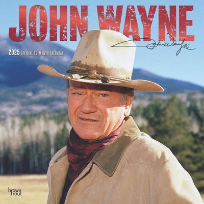 John Wayne Official 2025 12 X 24 Inch Monthly Square Wall Calendar Foil Stamped Cover Plastic-Free John Wayne Official 2025 12 X 24 Inch Monthly Square Wall Calendar Foil Stamped Cover Plastic-Free