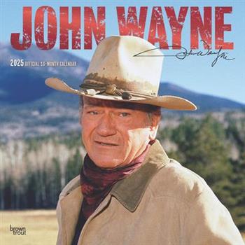 John Wayne Official 2025 12 X 24 Inch Monthly Square Wall Calendar Foil Stamped Cover Plastic-Free John Wayne Official 2025 12 X 24 Inch Monthly Square Wall Calendar Foil Stamped Cover Plastic-Free