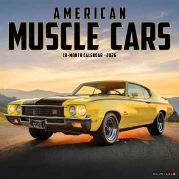 American Muscle Cars 2026 12 X 12 Wall Calendar