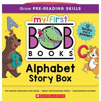 My First Bob Books - Alphabet Story Box Phonics, Letter Sounds, Ages 3 and Up, Pre-K (Reading Readiness)
