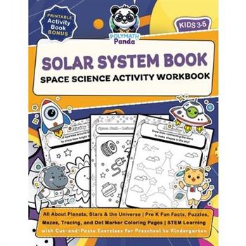 Solar System Book for Kids 3-5 Space Science Activity Workbook