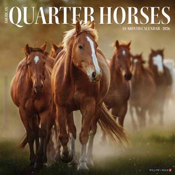 American Quarter Horses 2026 12 X 12 Wall Calendar