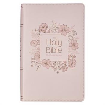 KJV Bible Giant Print Faux Leather, Pink